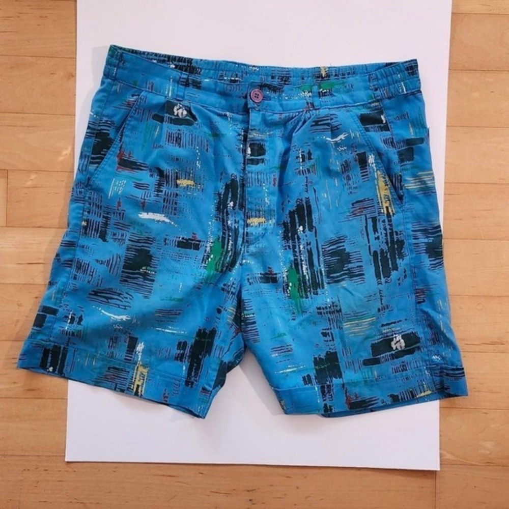 Vintage Marquis Abstract Print Shorts - Men's Size M (31-34) Made in Korea